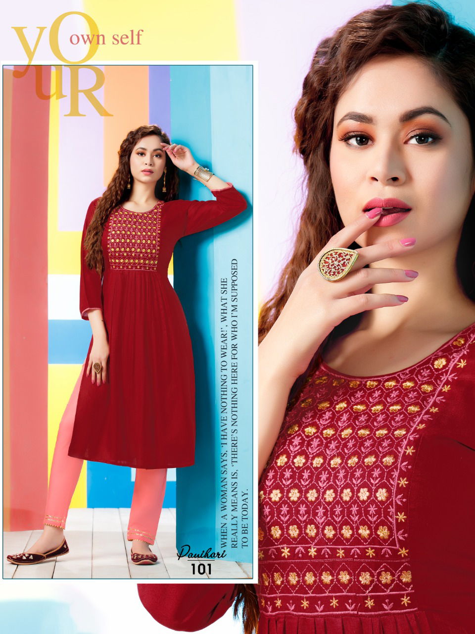 Ft Panihari Latest Designer Ethnic Wear Kurti With Bottom Collection